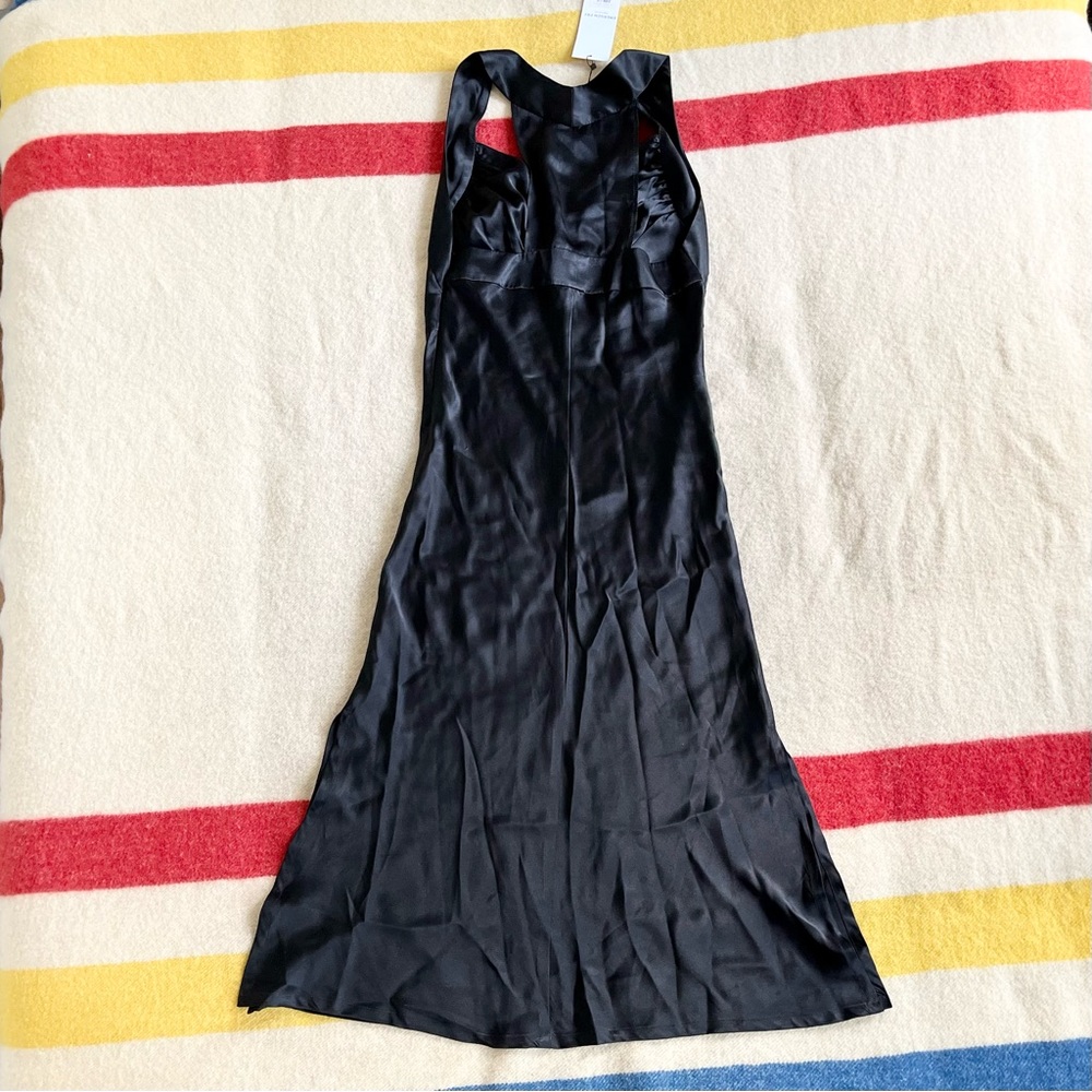 NWT Emerson fry Violetta slip dress in black silk - Picture 10 of 11